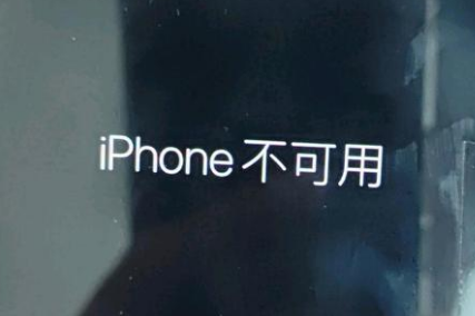 罗山苹果服务网点分享锁屏界面显示“iPhone 不可用”如何解决 